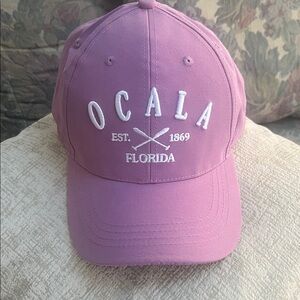 Ocala Florida Purple Baseball Cap by Sunkiss Kap - Adjustable - NWT!